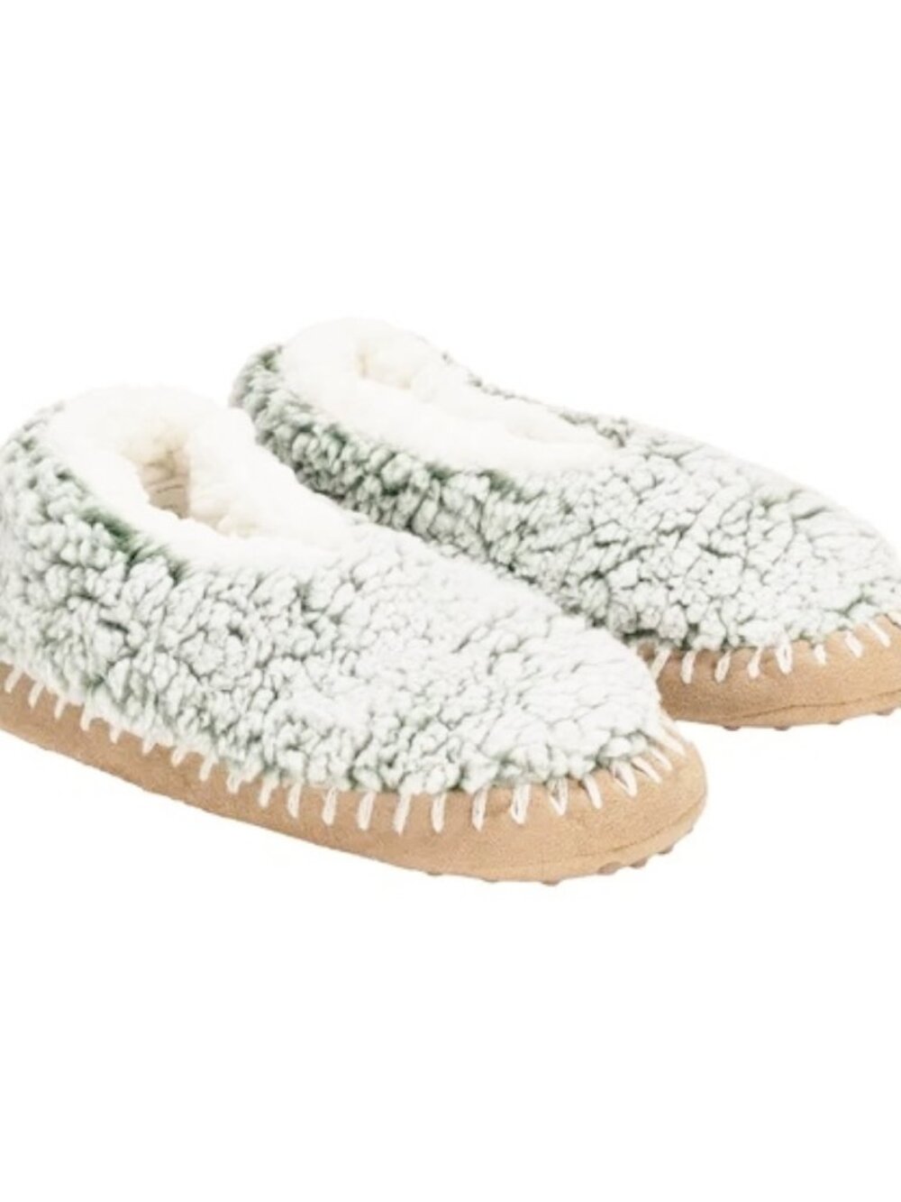 NEW Lemon Ladies' Plush Slipper Sock NWT S/M Soft Sole Non Slip Grippers Gray